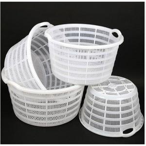화이트 과일바구니 수박바구니 초대형 원형플라스틱바구니 1 농산물 야채 바구니 보관