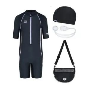 아레나 여아동 3부 반전신 수영복 수경세트 U163196