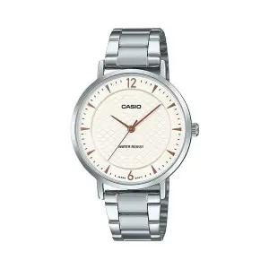 [신세계라이브쇼핑]카시오 LTP-VT04D-7A 라운드 여성 메탈 아날로그 시계