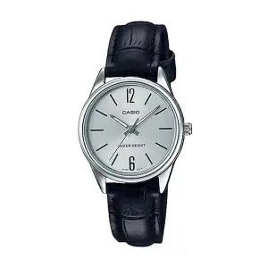 [신세계라이브쇼핑]카시오 LTP-V005L-7B 여성 라운드 아날로그 가죽 손목 시계