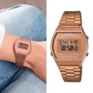 [신세계라이브쇼핑]카시오 B640WC-5A 빈티지 레트로 남녀공용 메탈 디지털 손목 시계