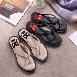 비치 바캉스 여자조리 여성 휴양지 패션 캐릭터 쪼리