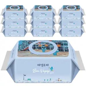 페넬로페 아기물티슈 본보야지 퐁피두 캡형 70매 10팩