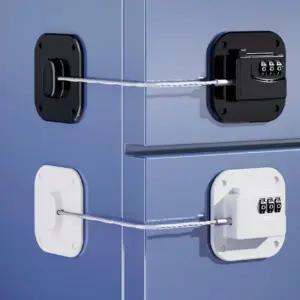 락 무타공 잠금 냉장고 비밀번호 자물쇠 장치 (WFK687U)