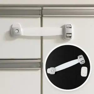 잠금장치 서랍 냉장고 밴드형 문열림방지 슬라이 (WFK682A)