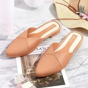 데일리 스틸레토 뮬블로퍼 슈즈 여성 발편한 뮬신발