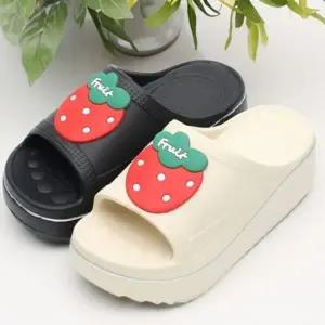 후르츠 여성 슬리퍼 키높이 여름 신발 데일리 슈즈