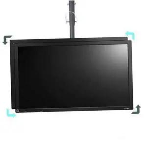 회전 듀얼 천장형 브라켓 고정형 tv 천장형 거치대 모니터 천장용