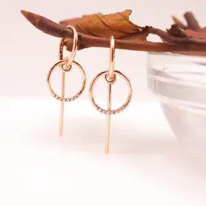 14k 서클 스틱 원터치 귀걸이 OPNIE12981-1