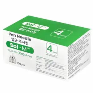 SOL-M 솔엠 펜니들 100EA/팩 32G 4MM