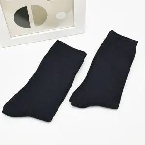 긴목 골지 양말 블랙 (WFKIK46)