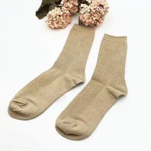 긴목 골지 양말 베이지 (WFKIK41)