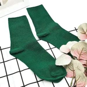긴목 골지 양말 그린 (WFKIK42)