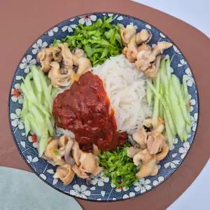 국내산 동해안 골뱅이 곤약 두부면 무침 1개 200g