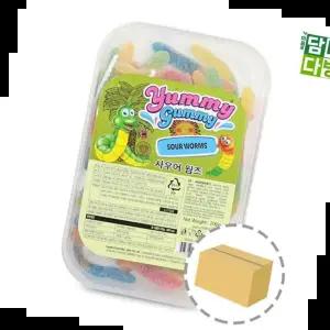 간식 야미 사우어 웜즈 (12개입) 200g 1BOX