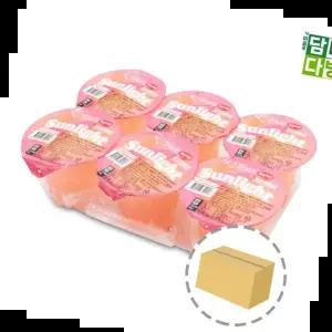 아이들간식 썬라이트 복숭아맛 푸딩젤리 (48개입) 180ml 1BOX