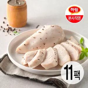 하림이닭 저염 닭가슴살 블랙페퍼 100g 11팩