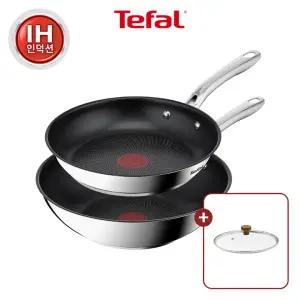 [테팔] 심플리쉐프 인덕션 프라이팬 2종(팬28+웍28)+우드뚜껑28