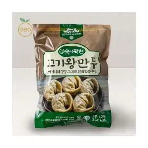 [전주한옥만두] 속이 꽉 찬 고기왕만두/김치왕만두(냉동) 1.05kg