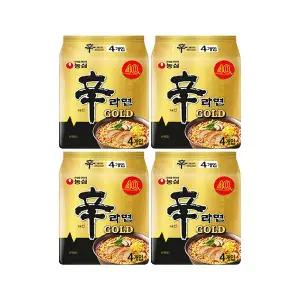 농심 신라면골드 125g, 4입, 4개