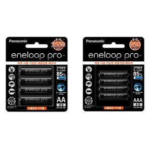 파나소닉 에네루프 프로 950mAh 2550mAh AAA AA 4알