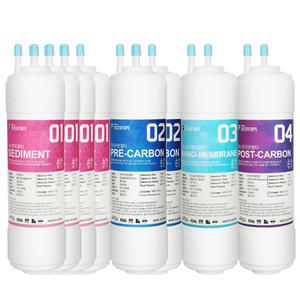 고품질 프리미엄 GOLD 정수기필터 1년관리세트 8개 나노양전하막 노로바이러스 대장균 살균