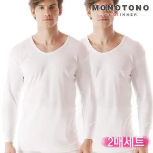 [모노토노]캘리포니아 순면 남자 내복 상의2매세트