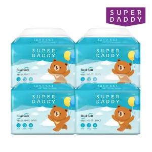 슈퍼대디 리얼소프트 팬티형 기저귀 4팩 사이즈선택