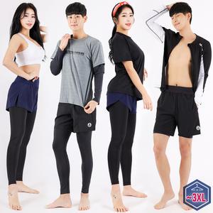 루즈핏 레쉬가드 워터레깅스 집업 후드 여성 빅사이즈 이너 워터브라탑 스윔 비치웨어