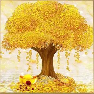 보석십자수) 황금나무 금전수