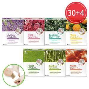 KJI공업 에센스네이쳐 수액패치 30매+4매 7종 구성 / 발바닥패치 다리붓기 독소제거