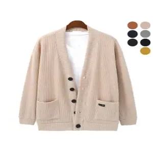 [후앙스][후앙스] 오버핏 투포켓 코듀로이 가디건 DMCD5014