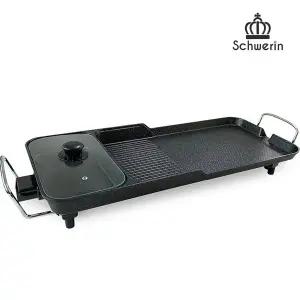 슈베린 3in1 대형 전기 그릴 후라이팬 LU-6730 와이드 멀티