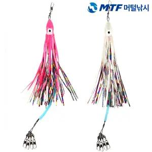 MTF 품질보증 반짝이 꼴뚜기 문어 채비 2개입