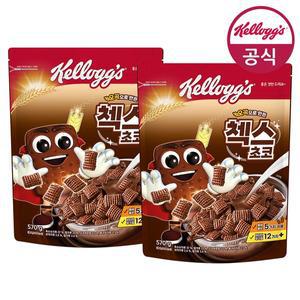 [켈로그]시리얼 첵스초코 570g x 2개