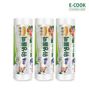 이쿡 위생롤백 중형 520매x3롤