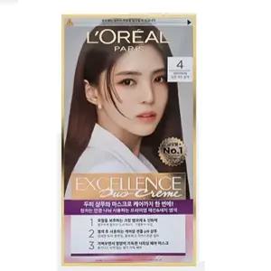 로레알 엑셀랑스 듀오 크림 염색약 4 브라운
