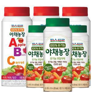 [파스퇴르] 100%유기농 야채농장190ml (ABC주스15개+과일야채15개)