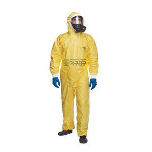 듀폰 타이켐 2000 내산복 L XL 2XL 원피스형 내산 화학 공장 보호복 노란색 안전복 작업복