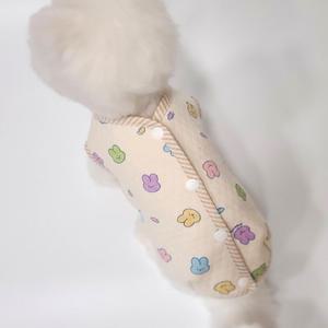 강아지겨울옷 수면조끼  유기농오가닉