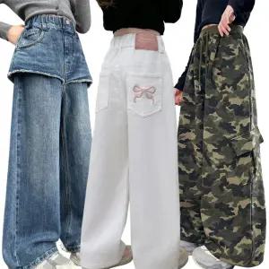 여아 맨투맨 티셔츠 청바지 초등학생 주니어 키즈 아동 봄 가을 옷 의류 와이드 멜빵 바지 베스트 모음집