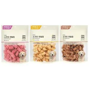 바우와우 무마진 소프트 강아지 미니 덴탈껌 220g ABC케어 허니버터 비프