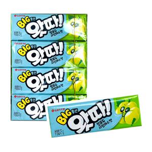 롯데 빅풍선 왓따 청포도 샤인머스켓 23g x16