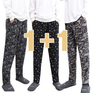 ( 1 + 1 ) 융털 겨울 까실이9부바지 잠옷 일바지 남녀공용 빅사이즈 몸빼 작업복 홈웨어