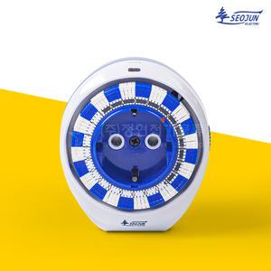 서준전기 아날로그 타이머콘센트 고용량 플러그 SJP-CR16H  24시간 타임스위치