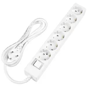 홈365 국산 과부하차단 멀티탭 6구 1.5m / 16A 접지 절전