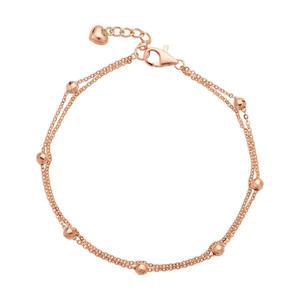 [모아르]18K 팔찌 체인 볼 금팔찌  미러