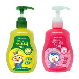 뽀로로 가 따온 어린이 펌핑 치약 바나나향 딸기향 250g X 2개