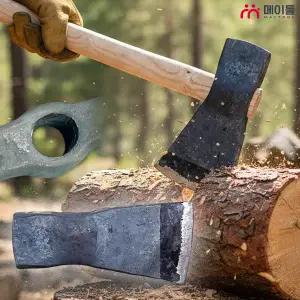 대장간도끼 국내산 장작패기 보라 쐐기 담금질도끼 도끼날 단조