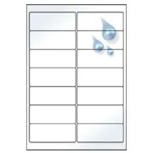 [Qubridge]아이라벨 CL227WP 흰색 방수라벨지(레이저전용) A4 1권 25매 (98.8 x 38.05 mm 1면 14라벨)